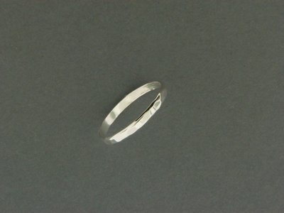 Thin Band Hammered Ring