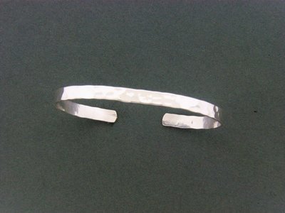 Child's Flat Cuff Hammered