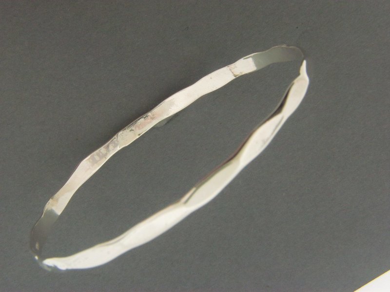 Hammered Bangle Bracelet