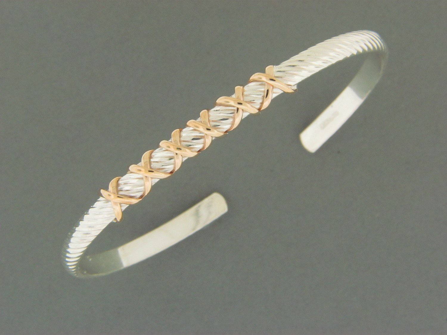Snake Cuff w/GF Wrap Bracelet