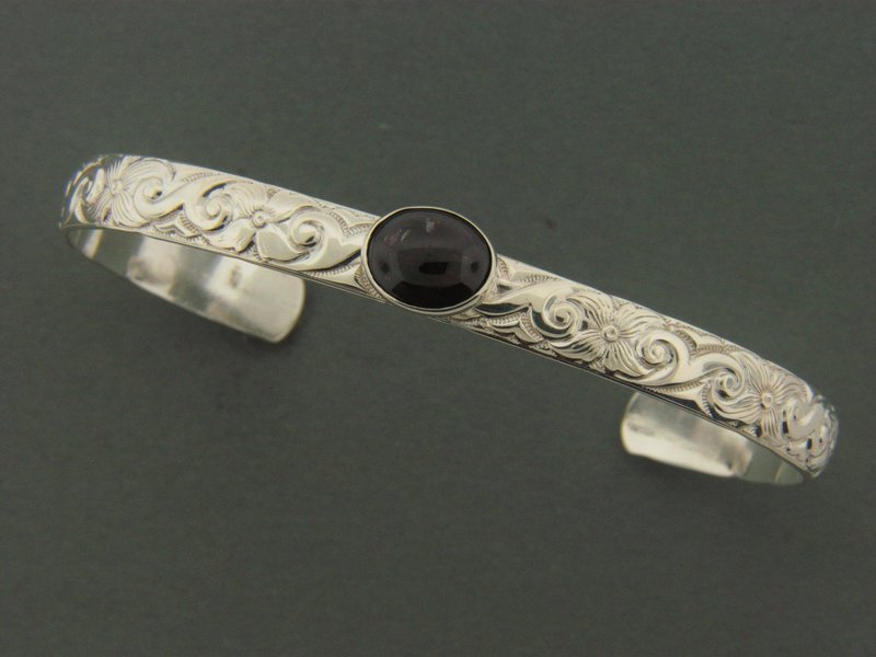 Print Cuff  w/Stone Bracelet