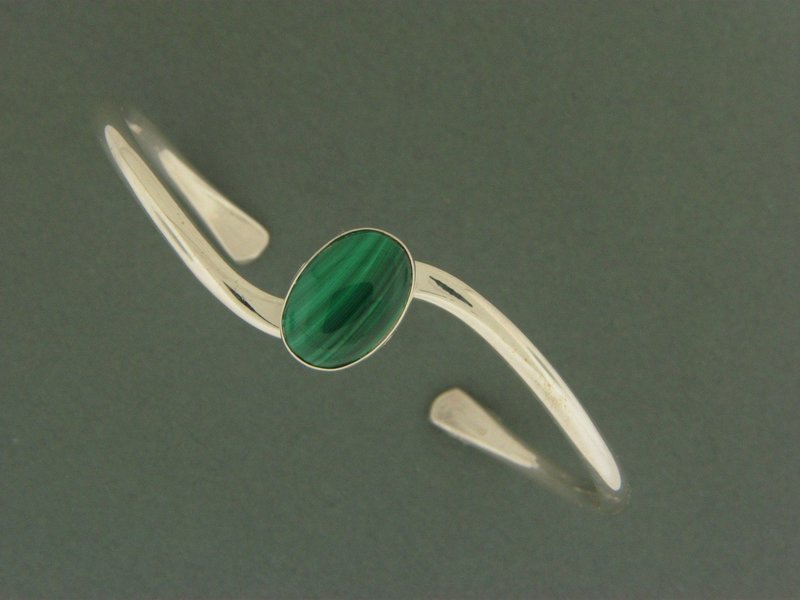 Heavy Wave w/Stone Bracelet