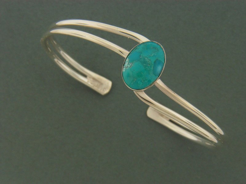 Double Wave  w/Stone Bracelet