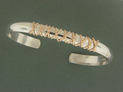 Heavy Cuff w/GF X Bracelet Heavy Cuff w/GF X Bracelet