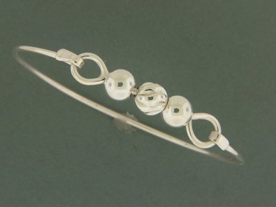 Fancy/SS Bead Bracelet