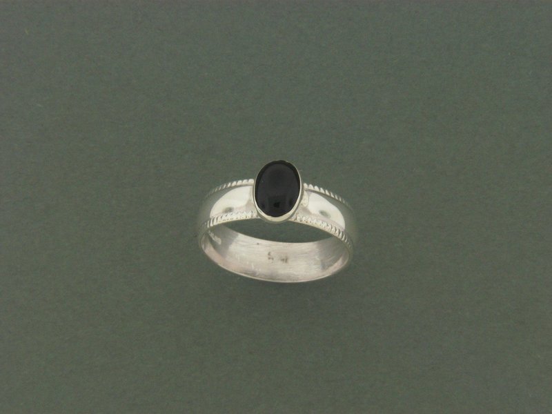 Beaded Band  w/Stone