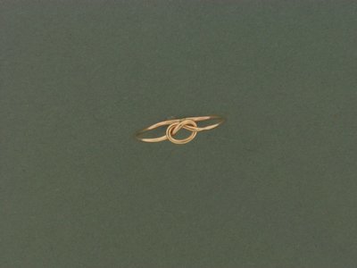 Gold Filled Knot Skinny Ring