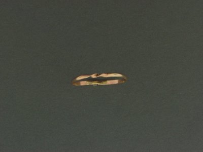 Gold Filled 1/2 Round Middle Twist Skinny Ring
