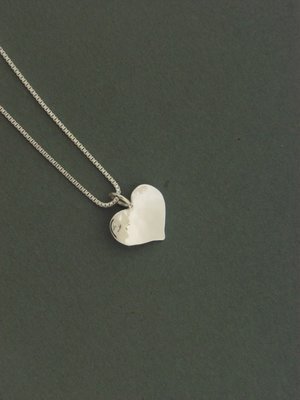 Small Plate Heart Pendant