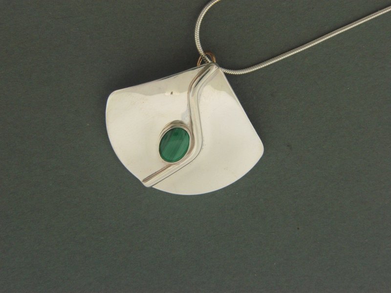 Triangle Stick  w/ Stone Pendant