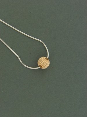 Single Gold Filled Fancy Bead Pendant