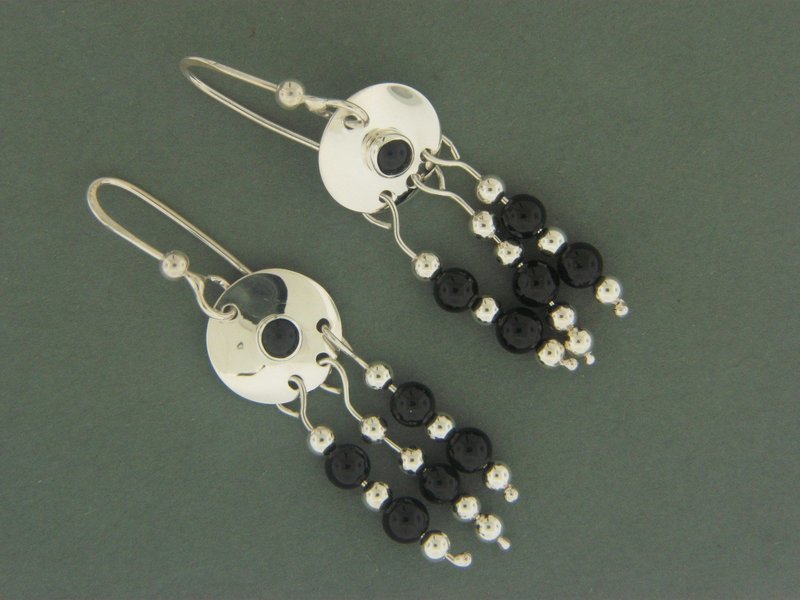 Disc w/ Bead Dangles