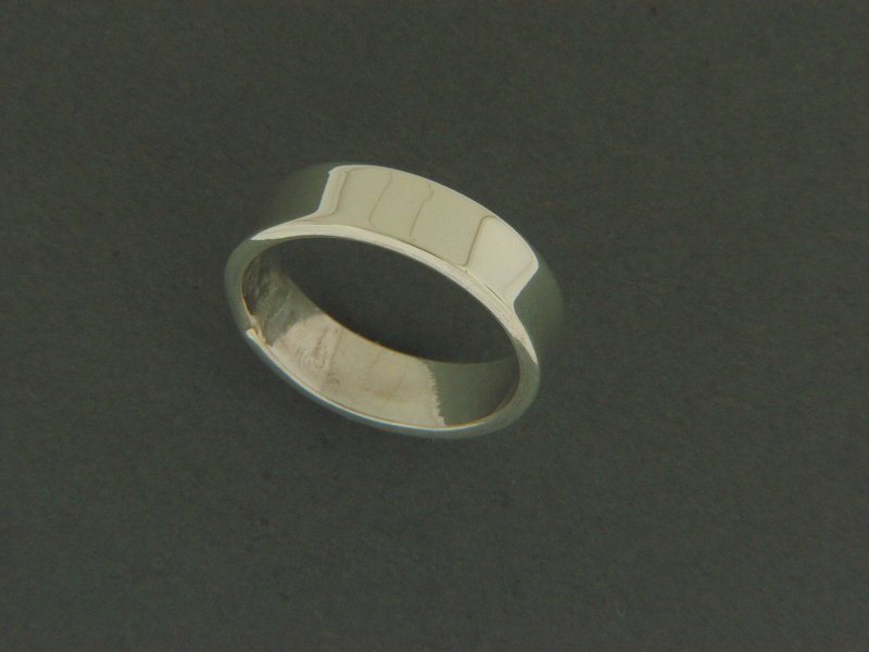 Wide Flat Smooth Ring