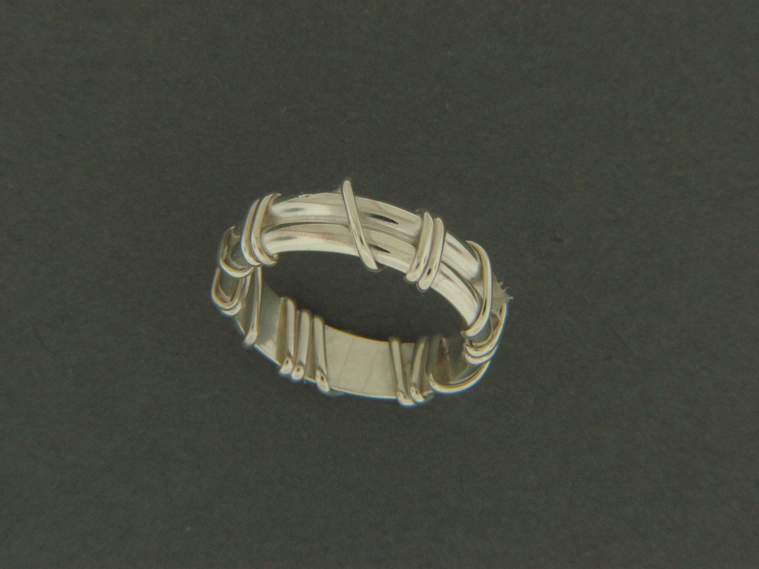 Double Band w/ Sterling Wrap Ring