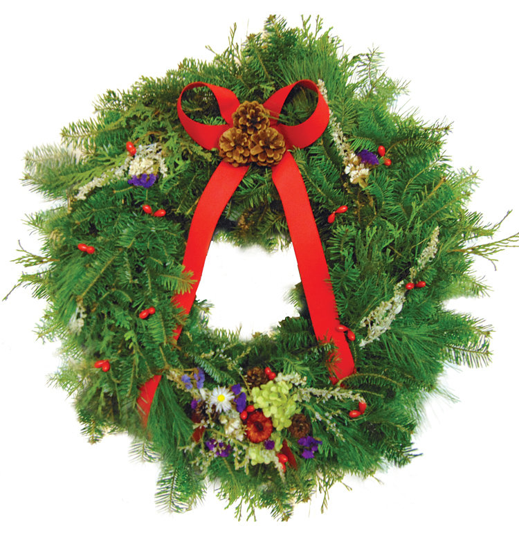 Vermont Dried Flower & Evergreen Wreath