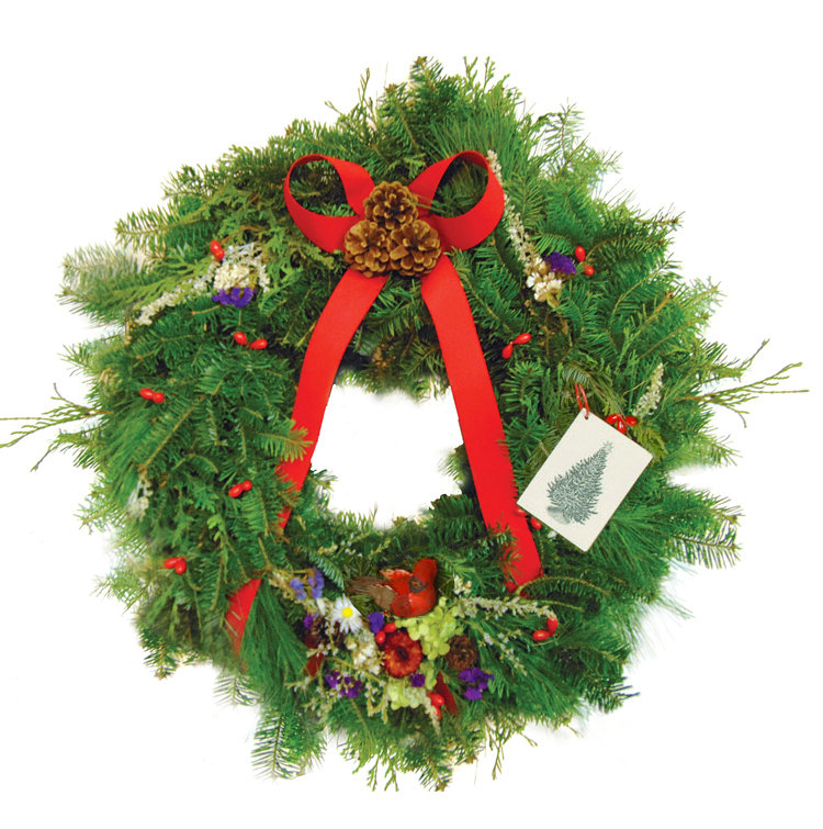 Holiday Keepsake Cardinal Bird Wreath (Single Bird) Holiday Keepsake Cardinal Bird Wreath (Single Bird)