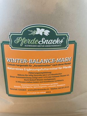 Winter-Balance Mash mit Heucobs. Das Zweikomponenten-Mash 16kg