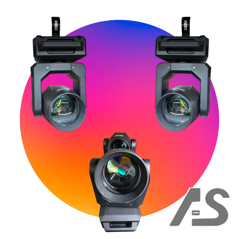 LED Moving Head Set 2x – Beam - 200Watt