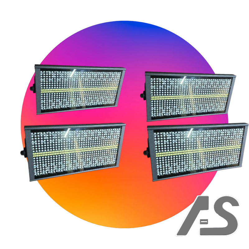 LED FLASH Strobe – 4er-Set im Case