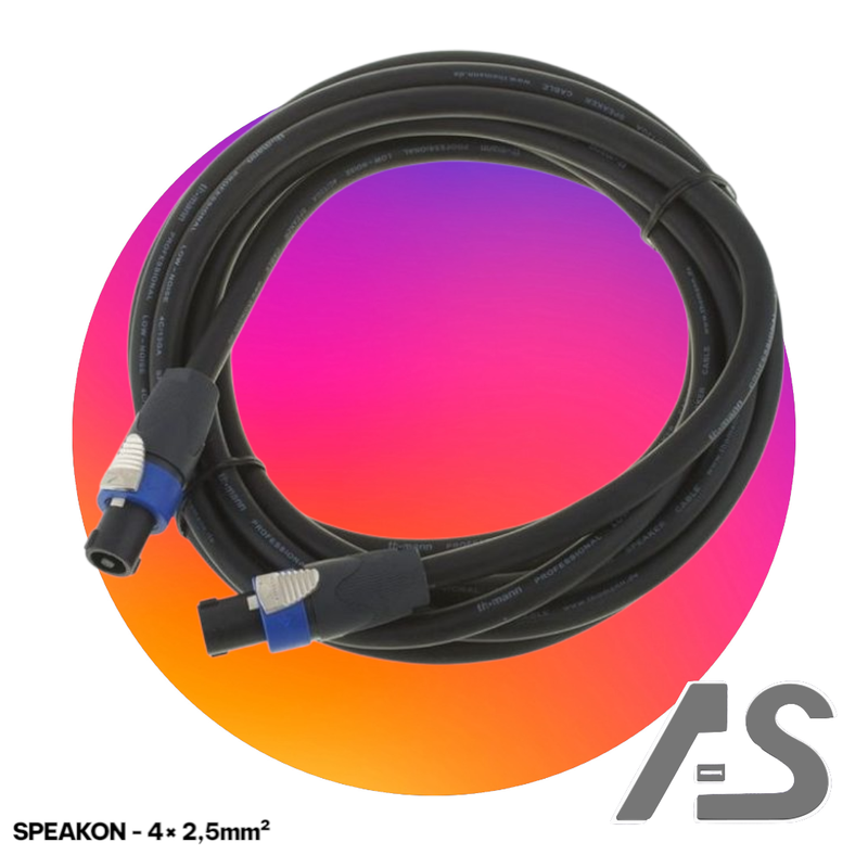 Speakon-Kabel 4×2,5 mm² – 5 Meter