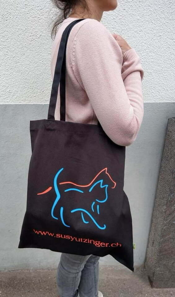 Baumwoll-Shopper / Einkaufstasche mit SUST-Logo