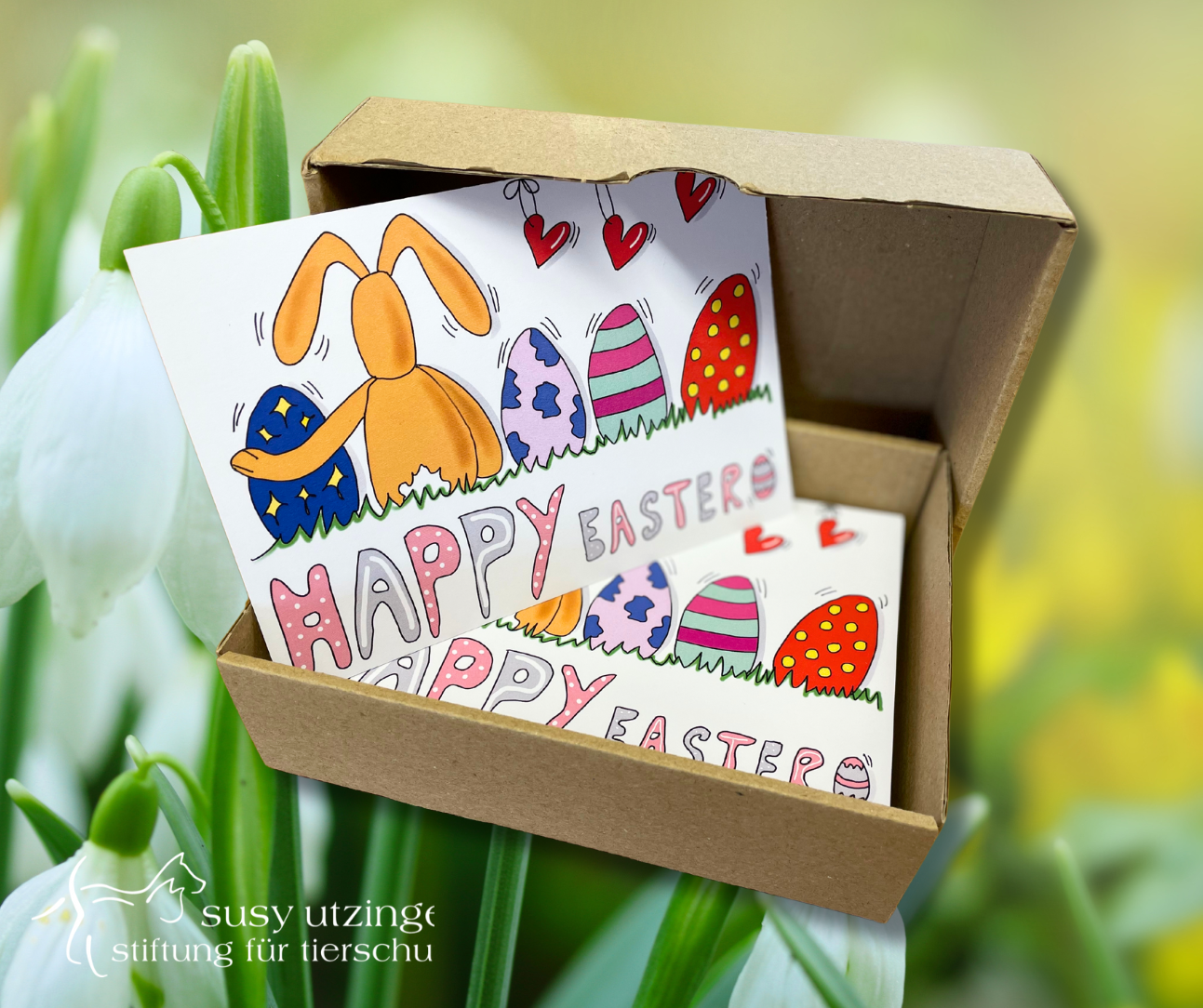 Schreibkarte &quot;Happy Easter&quot;