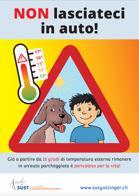 Poster, volantini e adesivi: NON lasciateci in auto!