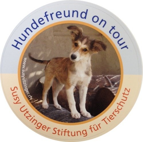 Auto-Aufkleber: Hundefreund on tour