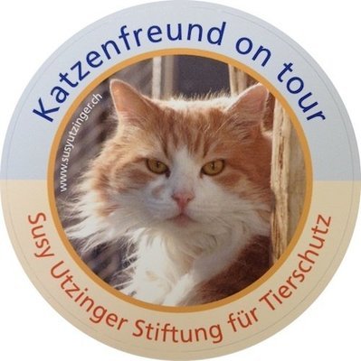 Auto-Aufkleber: Katzenfreund on tour