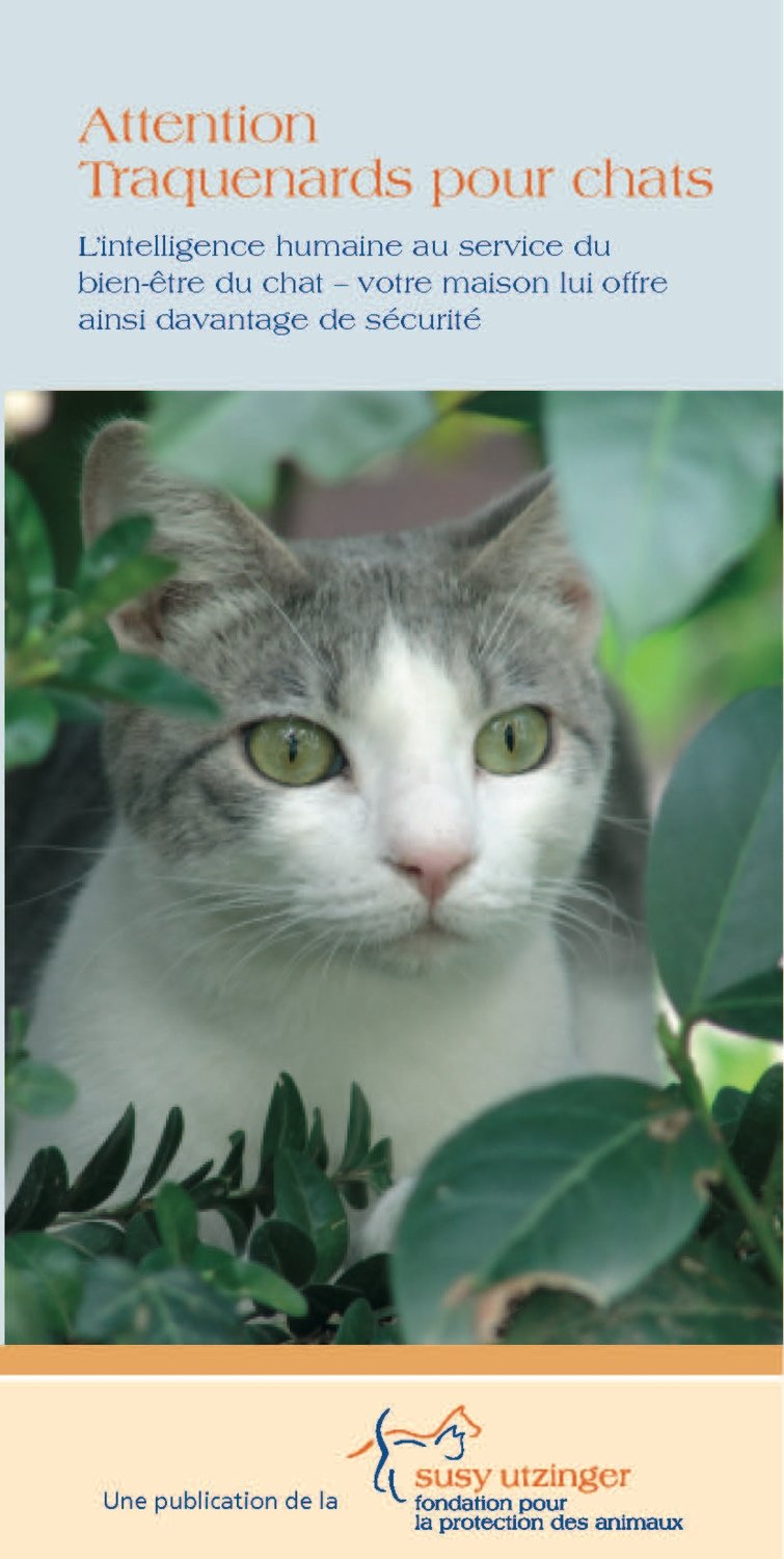 Brochure &quot;Attention - Traquenards pour chats&quot;