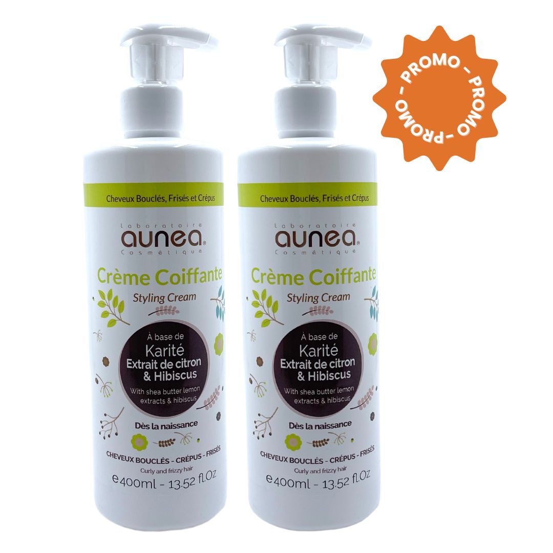 Lot 2 Crèmes coiffante 400 ml