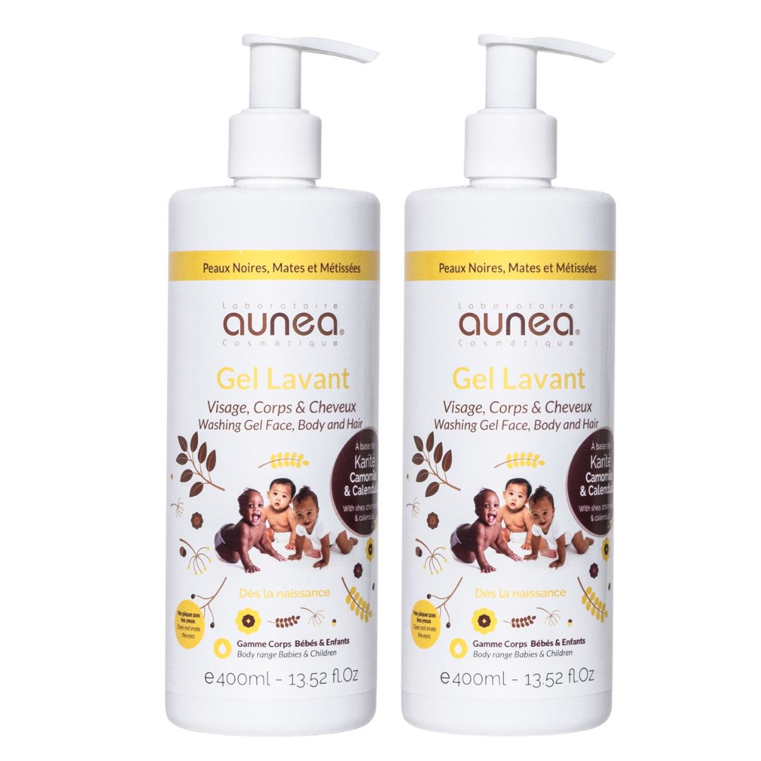 Lot de 2 Gel lavant visage et corps 400 ml