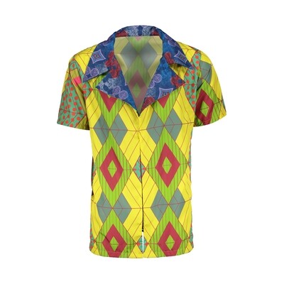 YELLOW PRINTED SHIRT