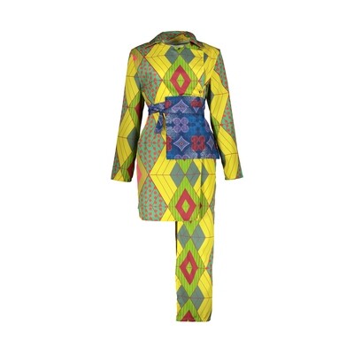 GEOMETRIC SHAPED DRESS