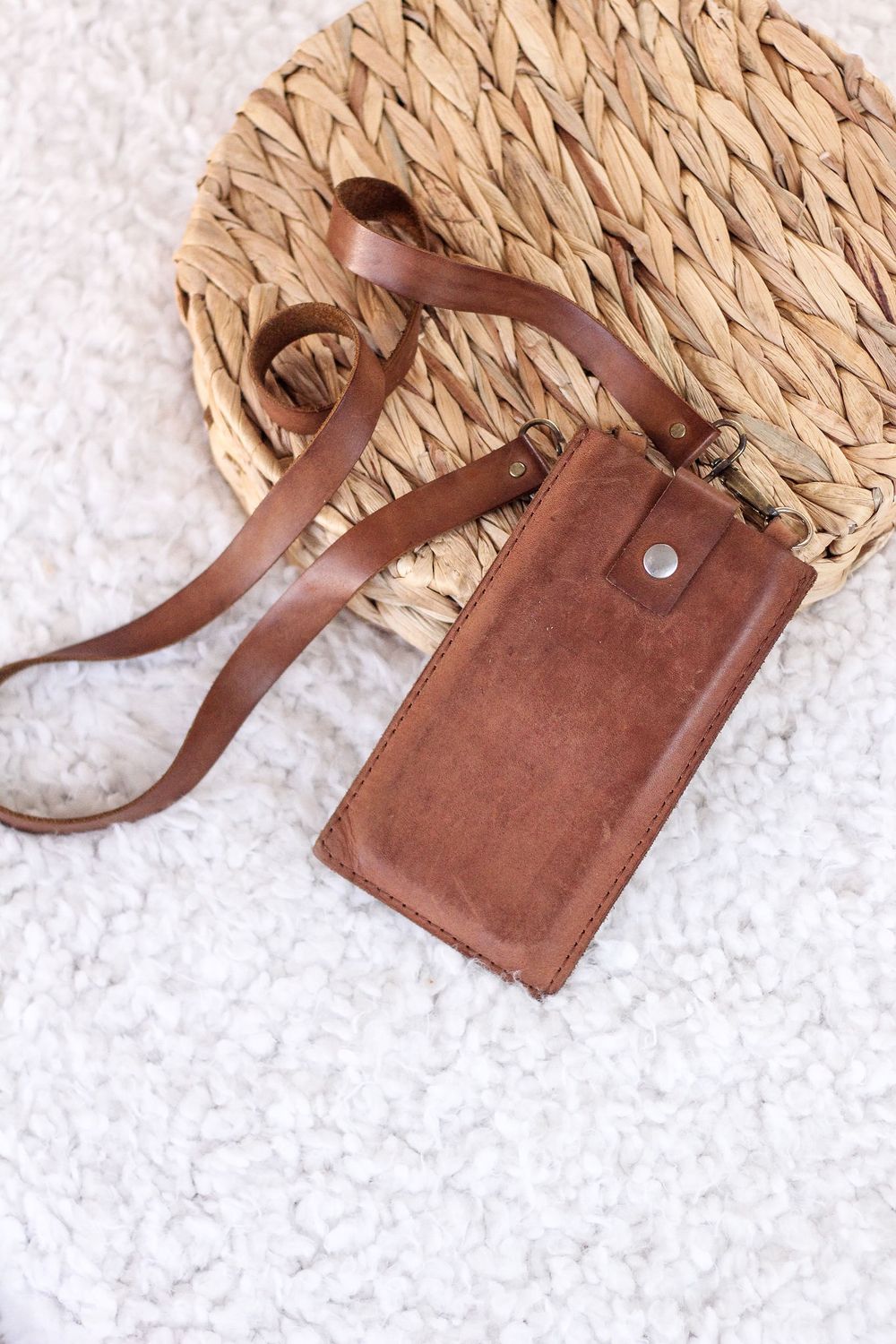 Leather Sling Cellphone holder
