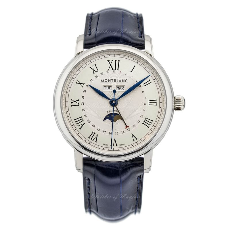 SS 42mm Auto Star Legacy Full Cal Blue All Strap