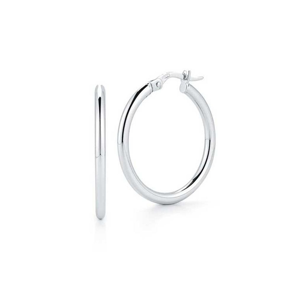 18K White Gold The Perfect Hoop® Small Earrings