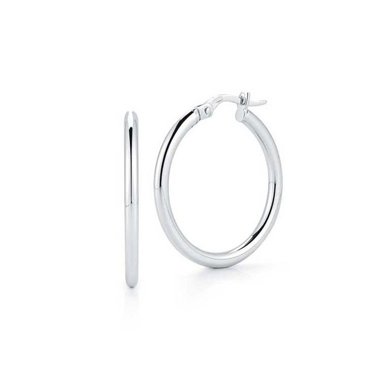 18K White Gold The Perfect Hoop® Small Earrings