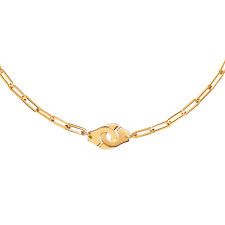 dinh van Menottes Medium 18K Yellow Gold Mixed Link Necklace