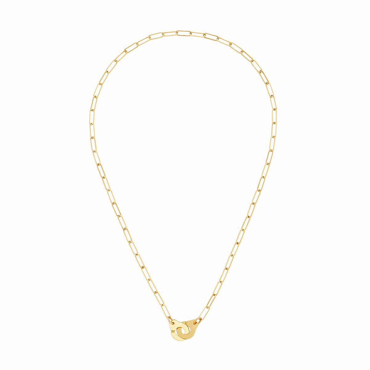 dinh van Menottes Small 18K Yellow Gold Link Necklace