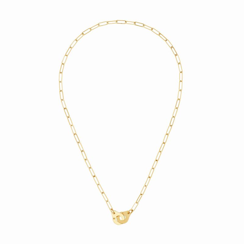 dinh van Menottes Small 18K Yellow Gold Link Necklace