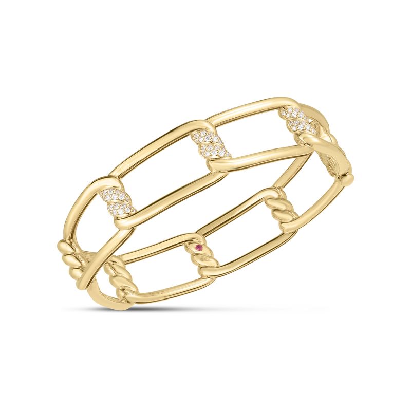 18K Yellow Cialoma Knot Bangle