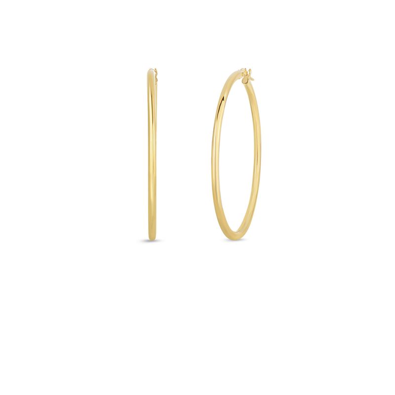 18K Yellow Designer Gold The Perfect Hoop® Medium Earrings