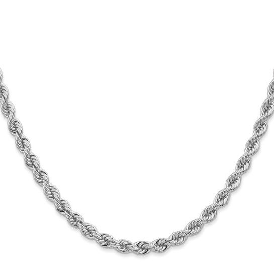 14K White Gold Regular Rope Chain