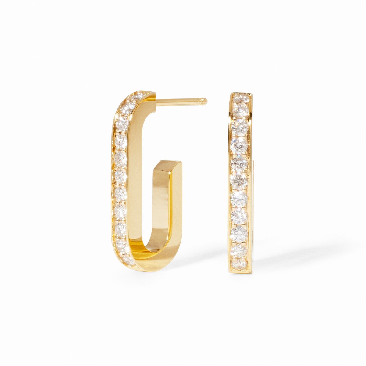 dinh van Maillon L 18K Yellow Gold Earrings