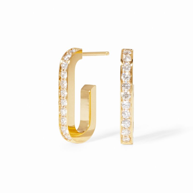 dinh van Maillon L 18K Yellow Gold Earrings
