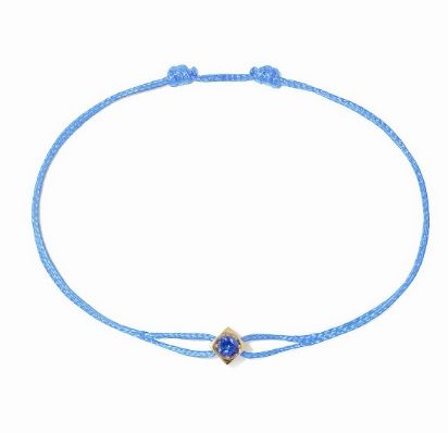 18K Yellow Gold Le Cube Diamondant Sm Blue Sapphireh CoRound Bracelet