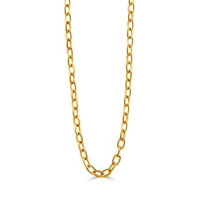 18K Yellow Gold Oval Link Chain