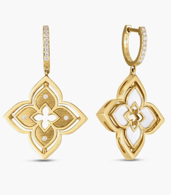 Venetian Princess Pirouette Medium Flower Drop Earrings