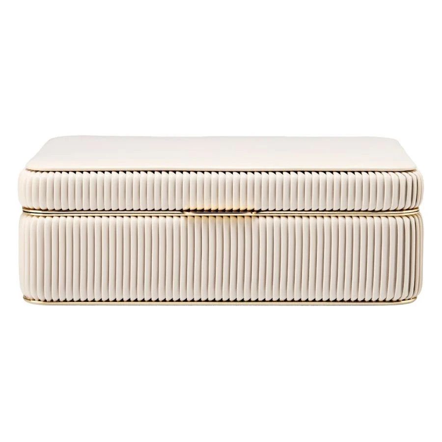 Bella Medium Jewelry Box - Bone